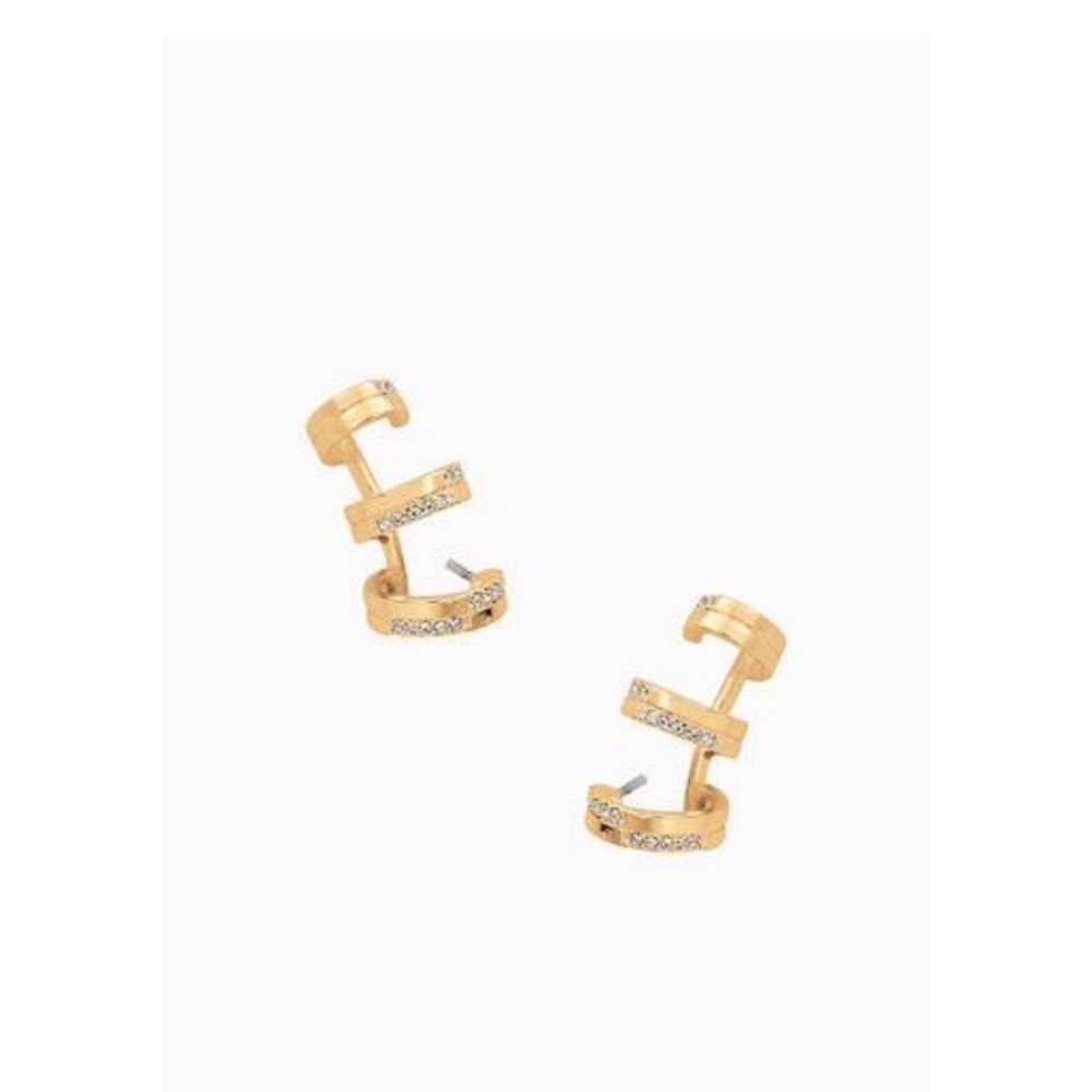 Gold Cuff Earrings
